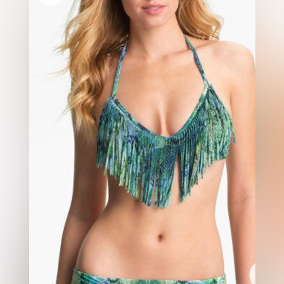 L*Space Audrey Fringe Snakeprint Bikini - Picture 4 of 8